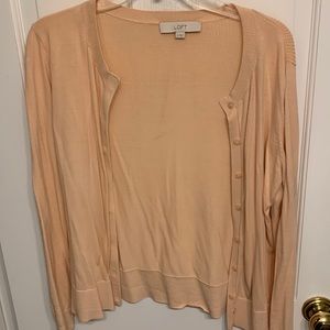 Ann Taylor Loft light pink sweater size medium